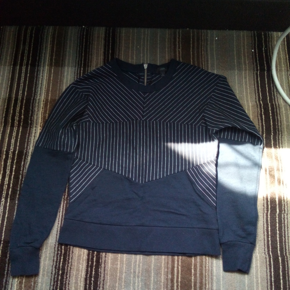 j crew  dark blue sweater